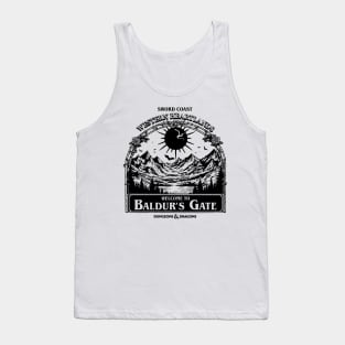 Welcome to Baldur's gate Black and White Tank Top